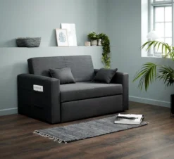 Canapé Convertible LANDERSLEV Gris Foncé -Magasin De Meubles 101812