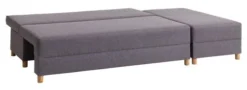 Canapé Convertible Méridienne HAMPEN Gris -Magasin De Meubles 113565