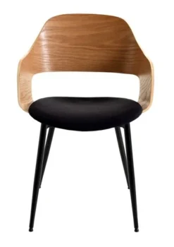 Royal Oak Chaise HVIDOVRE Chêne/tissu Noir -Magasin De Meubles 114680