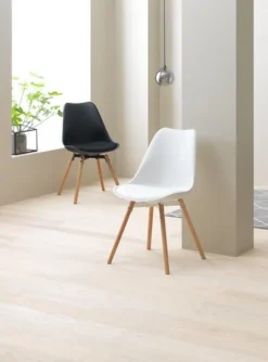 Royal Oak Chaise KASTRUP Blanc/chêne -Magasin De Meubles 115175 1