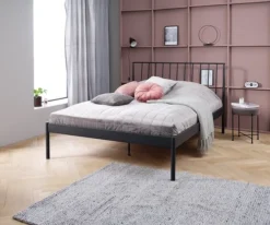 Cadre De Lit ABILDRO 140x200 Noir -Magasin De Meubles 117571