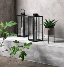 Lanterne VILLADS L20xL20xH50cm Noir 6 Lanterne VILLADS L20xL20xH50cm Noir -Magasin De Meubles 117770