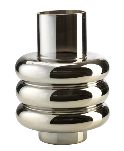 Vase MAGNUS Ø18xH24cm Argenté 1 Vase MAGNUS Ø18xH24cm Argenté