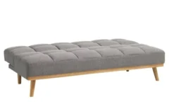 Canapé Convertible NEJEDE Tissu Gris Clair -Magasin De Meubles 119461