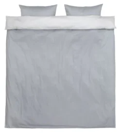 Parure De Lit Satin JUDITH 240x220 Bleu