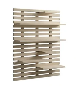 Étagère Murale KETTINGE 6 Tablettes Naturel -Magasin De Meubles 127992