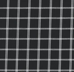 Parure De Lit Percale KARIN 140x200 Blanc/noir -Magasin De Meubles 128539