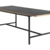Table EGUM 90x220 Noir/chêne