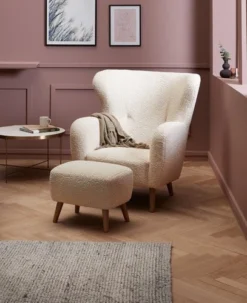 Fauteuil VILDSUND Blanc Cassé -Magasin De Meubles 131860