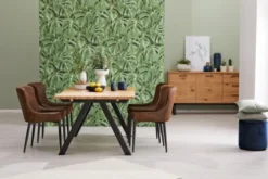 Chaise PEBRINGE Brun Vieilli/noir -Magasin De Meubles 132709 1