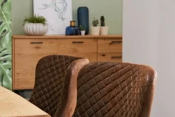 Chaise PEBRINGE Brun Vieilli/noir -Magasin De Meubles 132713