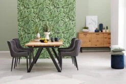 Royal Oak Table SANDBY 100x160 Chêne Naturel/noir -Magasin De Meubles 132716 2