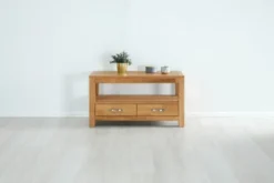 Royal Oak Meuble TV HAGE 102 Cm 2 Tiroirs Chêne -Magasin De Meubles 132776