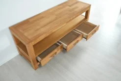 Royal Oak Meuble TV HAGE 139 Cm 3 Tiroirs Chêne -Magasin De Meubles 132785