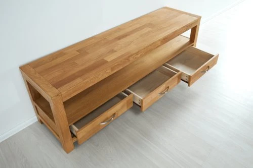 Royal Oak Meuble TV HAGE 170 Cm 3 Tiroirs Chêne 8 Royal Oak Meuble TV HAGE 170 Cm 3 Tiroirs Chêne – Image 8