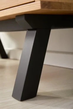 Royal Oak Vitrine SANDBY 3 Portes Chêne Naturel/noir -Magasin De Meubles 132858