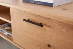 Royal Oak Meuble TV SANDBY 2 Portes Chêne Naturel/noir -Magasin De Meubles 132862