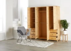 Armoire LYNE 200x224 Teintée -Magasin De Meubles 133649