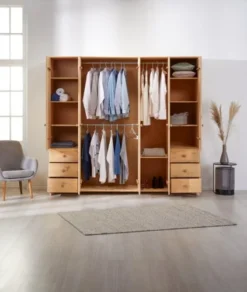 Armoire LYNE 248x224 Teintée -Magasin De Meubles 133683