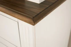 Buffet VILSTED 2 Portes Blanc/brun -Magasin De Meubles 135054