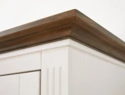 Partie Supérieure VILSTED 2 Portes Blanc/brun -Magasin De Meubles 135064