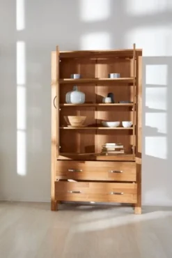 Royal Oak Vitrine HAGE 2 Portes 2 Tiroirs Chêne -Magasin De Meubles 135299