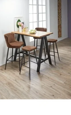 Royal Oak Table De Bar SANDBY 71x128 Chêne Naturel/noir -Magasin De Meubles 137280