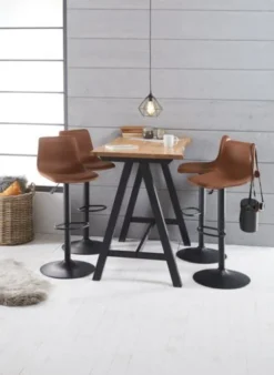 Royal Oak Table De Bar SANDBY 71x128 Chêne Naturel/noir -Magasin De Meubles 137284