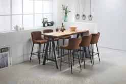 Royal Oak Table De Bar SANDBY 71x183 Chêne Naturel/noir -Magasin De Meubles 137290