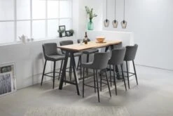 Royal Oak Table De Bar SANDBY 71x183 Chêne Naturel/noir -Magasin De Meubles 137292 1