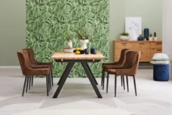 Chaise PEBRINGE Brun Vieilli/noir -Magasin De Meubles 137317 1