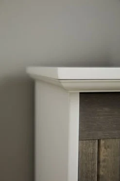 Commode OLDEKROG 7 Tiroirs Blanc/gris -Magasin De Meubles 137789