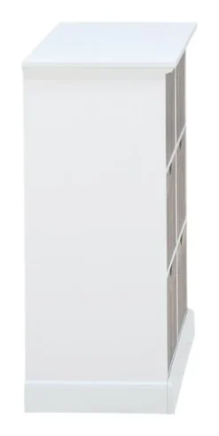 Commode OLDEKROG 6 Tiroirs Blanc/gris -Magasin De Meubles 137792