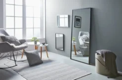 Bout De Canapé TAPS 55x55 Blanc/bambou -Magasin De Meubles 137823 1