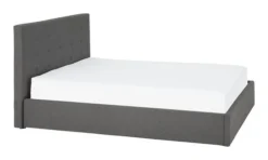 Cadre De Lit ALNOR 140x200 Gris F./noir -Magasin De Meubles 139291