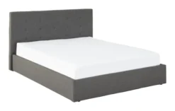 Cadre De Lit ALNOR 140x200 Gris F./noir -Magasin De Meubles 139292