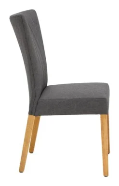 Chaise NORDRUP Tissu Gris/naturel -Magasin De Meubles 142849