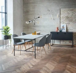 Buffet VIRUM 3 Portes Noir -Magasin De Meubles 143747