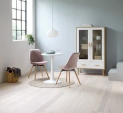 Royal Oak Chaise KASTRUP Velours Rose/chêne -Magasin De Meubles 144321 1