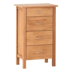 Royal Oak Commode 4 Tiroirs KAGERUP étroit Chêne