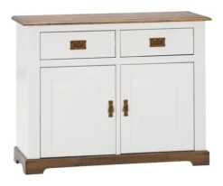 Buffet VILSTED 2 Portes Blanc/brun