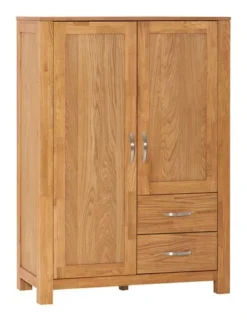 Royal Oak Commode HAGE 2 Tiroirs 2 Portes Chêne