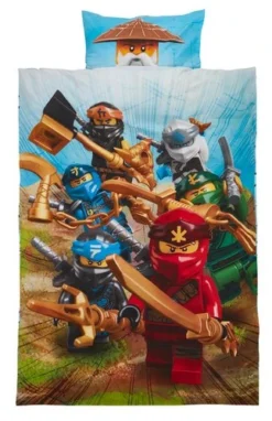 Parure De Lit LEGO NINJAGO 140x200 Bleu