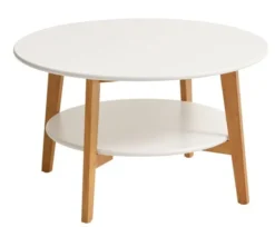 Meilleures ventes 9 Table Basse JEGIND Ă80 Blanc/naturel