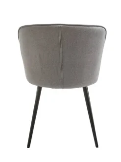 Chaise RISSKOV Tissu Gris Clair/noir -Magasin De Meubles 162091