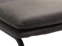 Chaise ULSTRUP Tissu Gris Anthracite/noir -Magasin De Meubles 162102