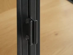 Vitrine TRAPPEDAL Chêne/noir -Magasin De Meubles 162184