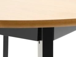 Table JEGIND Ø105 Chêne/noir -Magasin De Meubles 162219