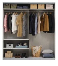 Armoire SALTOV 204x222 Blanc -Magasin De Meubles 162313