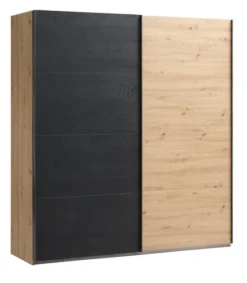 Armoire SALTOV 204x222 Chêne/noir